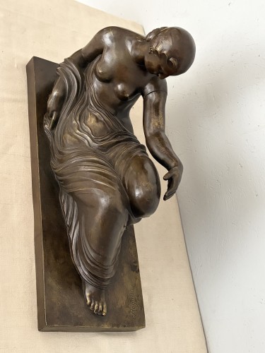 Sculpture Sculpture en Bronze - Gaston Beguin (1892-1958) - Femme allongée