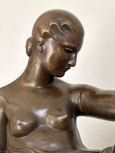 Gaston Beguin (1892-1958) - Femme allongée - Art Déco