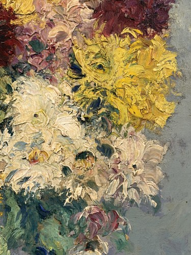 Antiquités - Emmanuel de la Villéon (1858 - 1944) bouquet of flowers