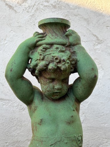 Matériaux & Architecture Ornements de jardin - Val d’Osne paire de cherubins en fonte