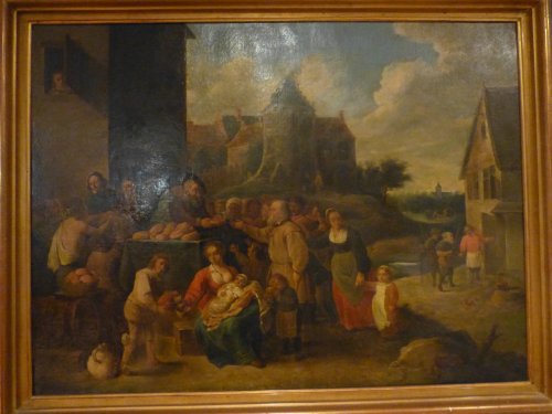 Ecole Hollandaise d'après David Teniers huile sur toile