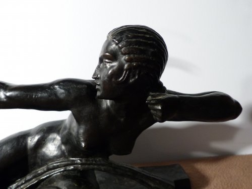 Sculpture Sculpture en Bronze - Marcel Bouraine Bronze Art Déco Penthesilia Susse Editeur