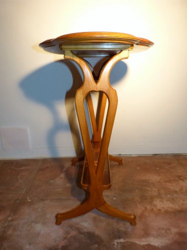 Emile Gallé Table à deux plateaux signature japonisante - Art nouveau