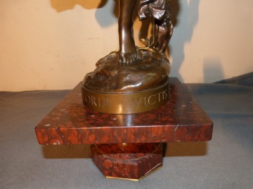 Antonin Mercié (1845-1916) - Gloria Victis - Sculpture Style Napoléon III