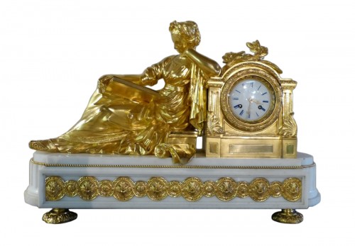 Importante pendule en bronze doré Napoléon III