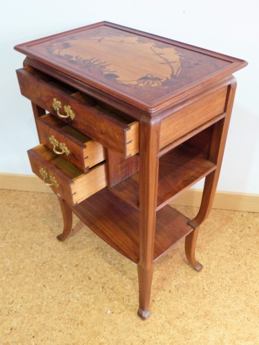 XXe siècle - Louis Majorelle, petite desserte console Art nouveau