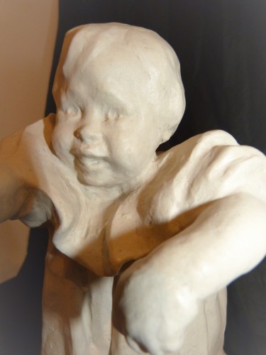 Victor prouvé et Mougin Nancy - Statuette en grès Art nouveau - Sculpture Style Art nouveau