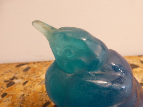 Amalric Walter (1870-1959) - Oiseau Bleu en pâte de verre - Galerie Vaudemont