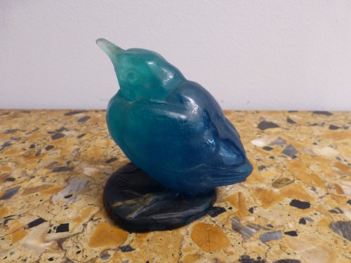 Amalric Walter (1870-1959) - Oiseau Bleu en pâte de verre - Art nouveau