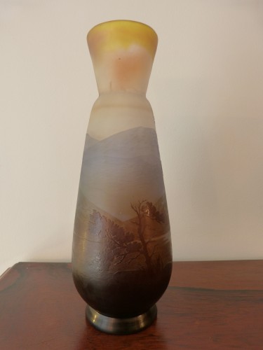 Emile Gallé - Vase au paysage vosgien  - Art nouveau