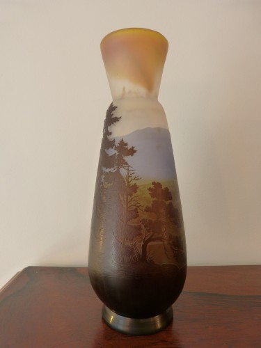 Antiquités - Emile Gallé - Vosges Landscape Vase