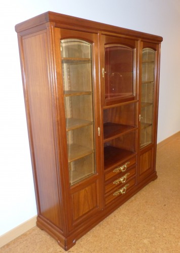 Mobilier Bibliothéque, vitrine - Louis Majorelle - Bibliothèque vitrine Art nouveau en acajou