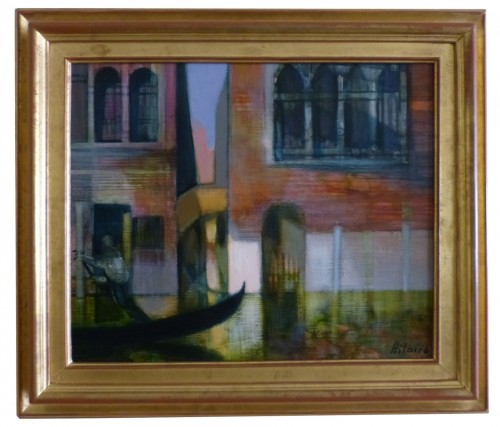 Camille Hilaire (1916- 2004) , Venise "vieux Palais sur le canal"