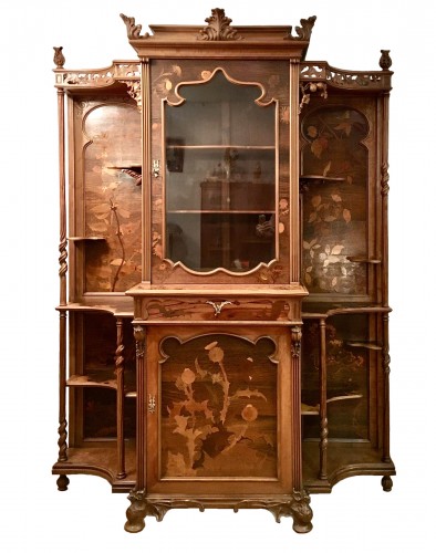 Emile Gallé (1846-1904) - Unique symbolist Cabinet, Circa 1895