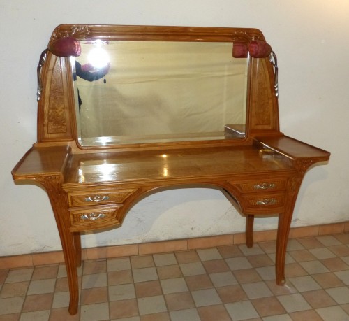 Mobilier Coiffeuse - Louis Majorelle et Daum Coiffeuse aux Algues art nouveau