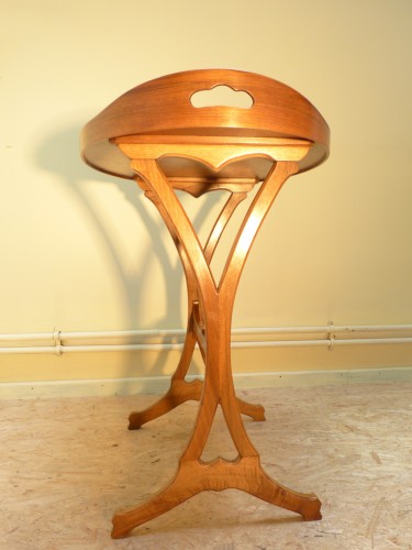 Mobilier Table & Guéridon - Emile Gallé , table desserte décor Oranger Art Nouveau
