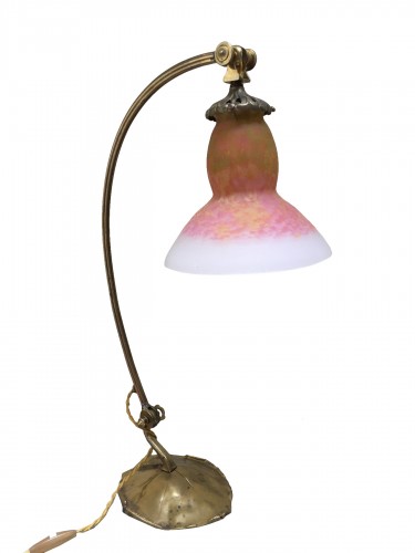 Daum Nancy - Grande lampe pied bronze
