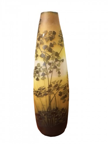 Gallé - Large Art Nouveau vase