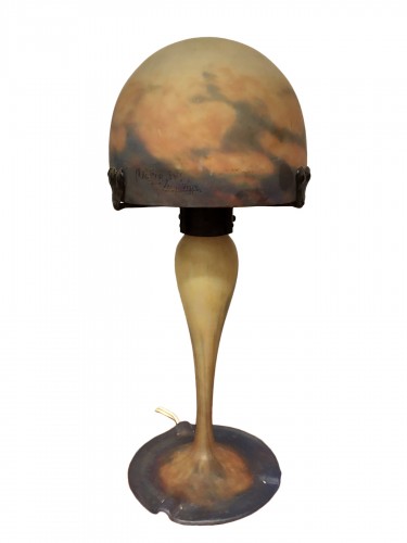 Müller Frs Lunéville, lampe champignon art nouveau