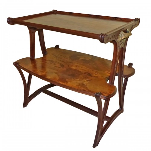 Louis Majorelle (1859-1926) - Table desserte aux Butomée