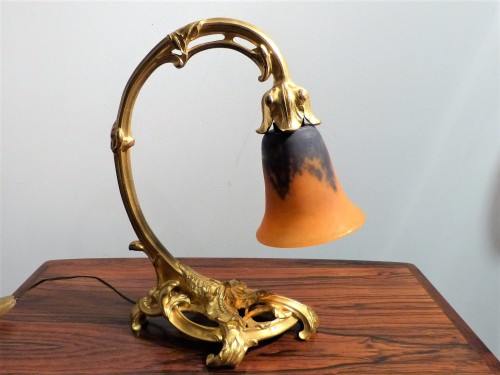 Daum, Nancy et E.Becker - Lampe art nouveau - Luminaires Style Art nouveau
