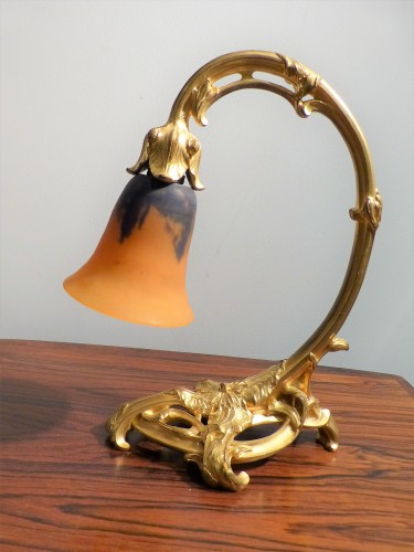 Daum, Nancy et E.Becker - Lampe art nouveau - Galerie Vaudemont