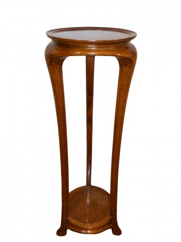 Ecole de Nancy, Art nouveau pedestal table in Tamo