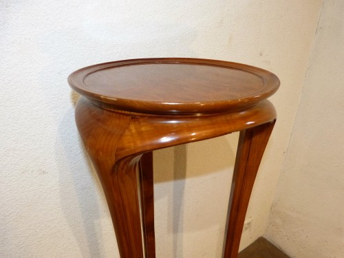 Ecole de Nancy, Art nouveau pedestal table in Tamo - 