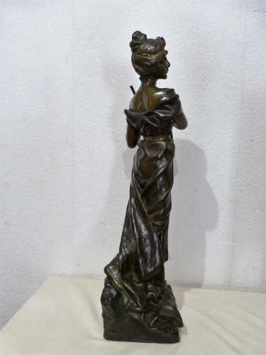Sculpture Sculpture en Bronze - Sapho - Emmanuel Villanis (1858-1914) 