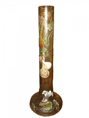 Cristallerie Gallé - Vase  aux coloquintes, Art Nouveau