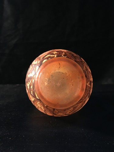 Verrerie, Cristallerie  - Daum - Vase émaillé Coquelicots Art nouveau