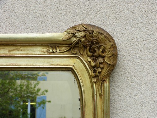 Large Art Nouveau mirror at the Glycines Ecole de Nancy - Mirrors, Trumeau Style Art nouveau