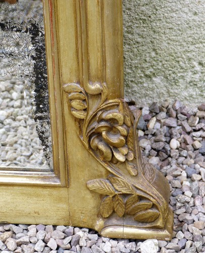 20th century - Large Art Nouveau mirror at the Glycines Ecole de Nancy