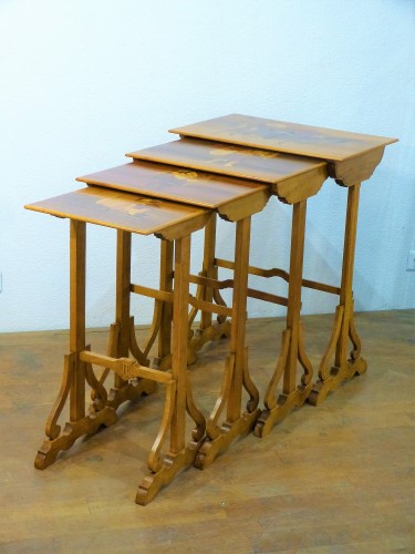 Emile Gallé - Series of nesting tables Gueux de Callot - 