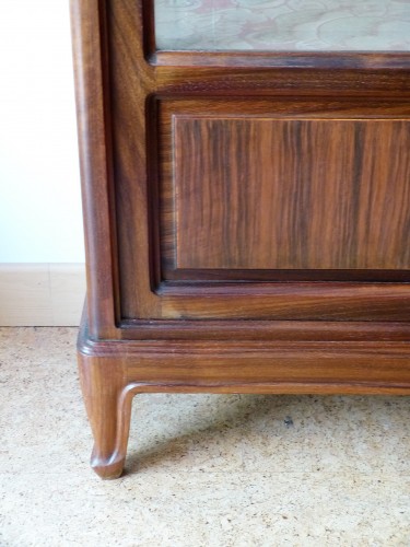 20th century - Art nouveau Cabinet in mahogany and rosewood attributed to the House of Majorelle.