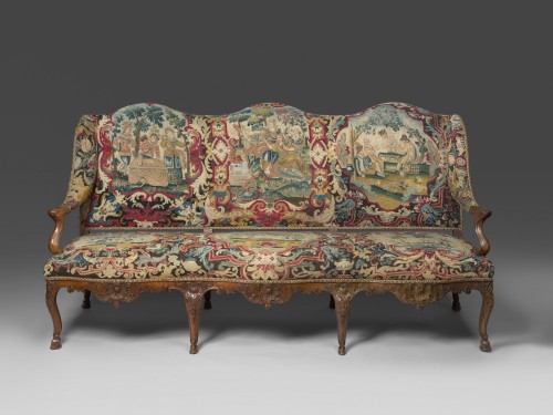 Rare suite of six Regence armchairs and a settee - Seating Style French Regence