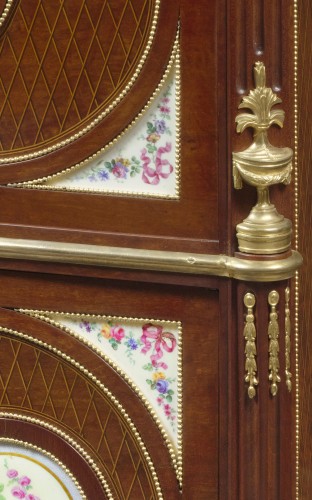 Exceptional Louis XVI secretaire stamped Caumont - Furniture Style Louis XVI
