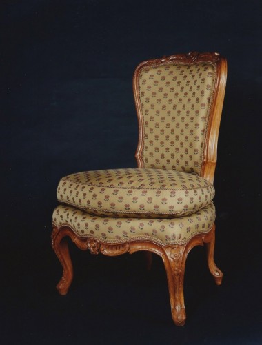 Paire de chaises chauffeuses d'époque Régence - Galerie Wanecq