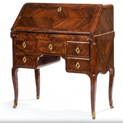 A Louis XV bureau de pente stamped Migeon - Furniture Style Louis XV