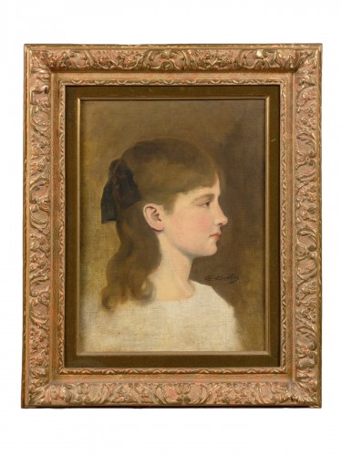 Charles Chaplin (1825 - 1891) - Portrait de jeune fille