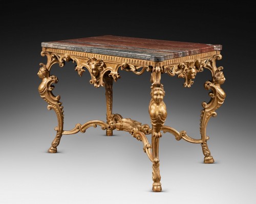 XVIIIe siècle - Table de milieu Italienne, XVIIIe siècle