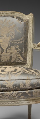 Rare paire de fauteuils estampillée J-B Boulard, époque Louis XVI - Galerie Wanecq