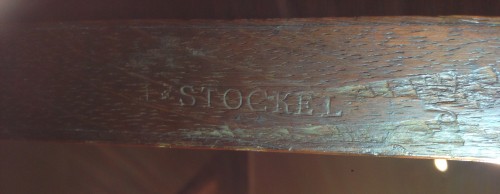 Mobilier Bureau et Secrétaire - Important bureau cylindre estampillé J. Stöckel, époque Louis XVI