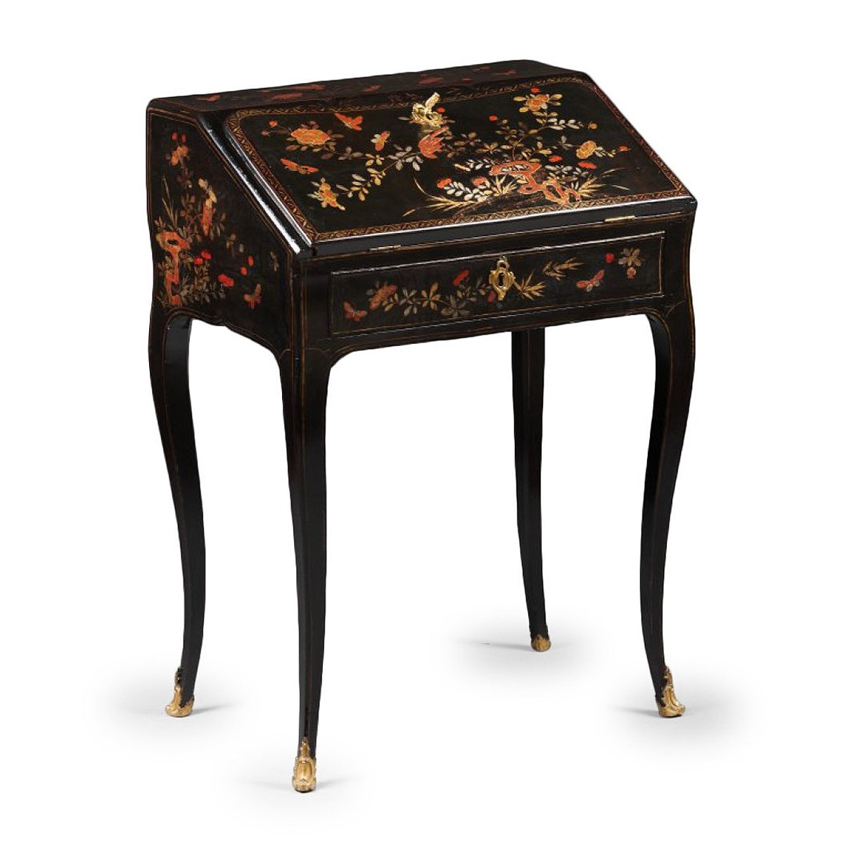 A Louis Xv Ormolu Mounted Vernis Martin Bureau En Pente Ref 55803