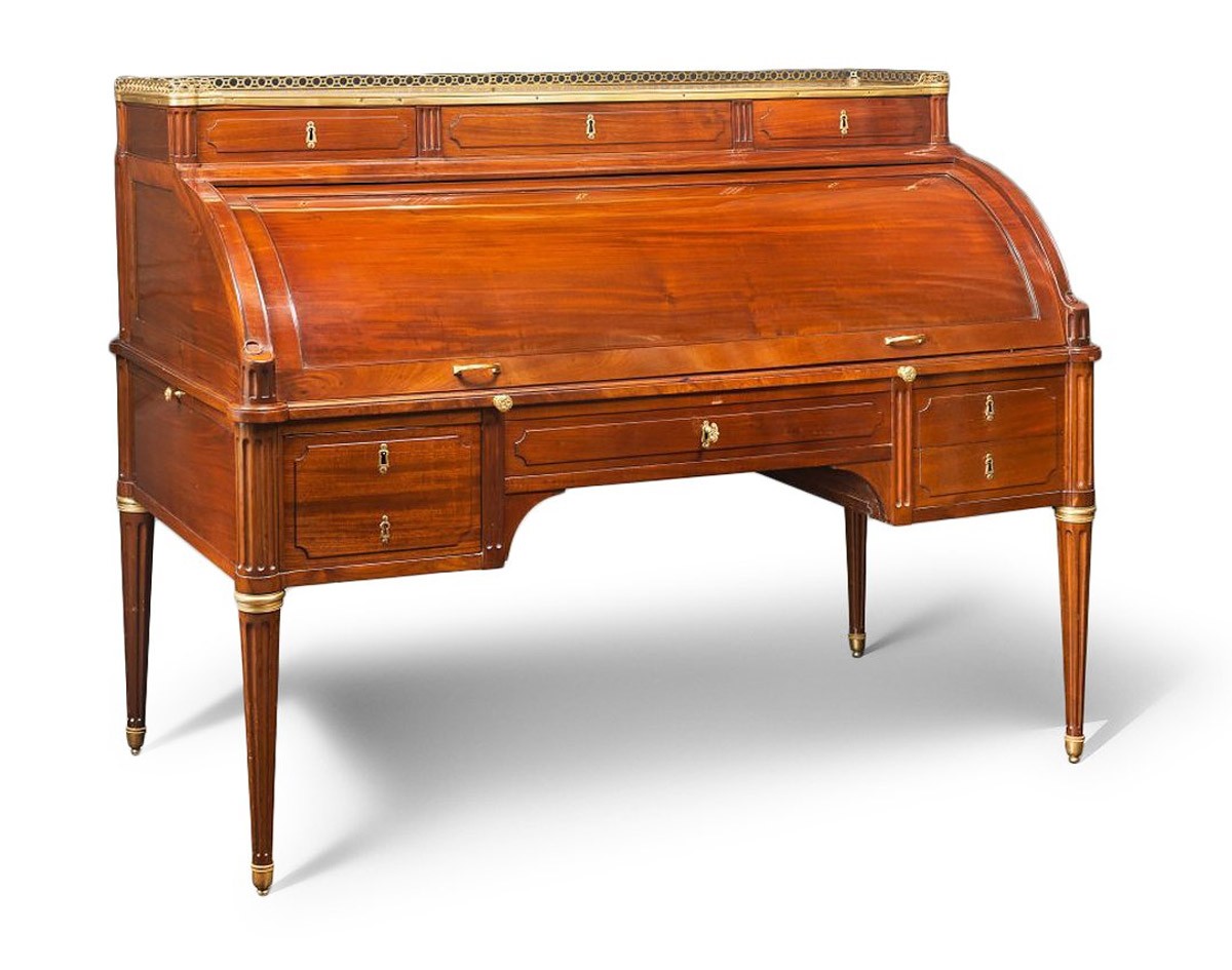 A Louis Xvi Ormolu Mounted Bureau A Cylindre By J Stockel Ref 55879