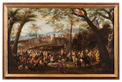 Campagno Scipione (Naples vers 1624-1685) - L'entrée du Christ à Jérusalem
