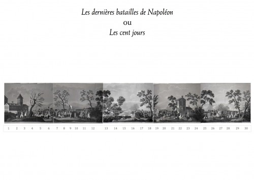 Papier peint complet, XIXe siècle "Les 100 jours" - Objet de décoration Style Louis-Philippe