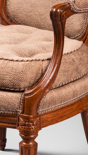 XVIIIe siècle - Paire de fauteuils estampillée Boulard époque Transition