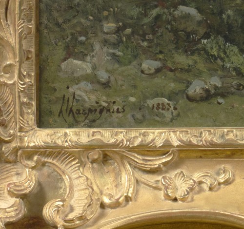 Henri-Joseph Harpignies (1819 -1916) - Paysage au moulin - Tableaux et dessins Style 