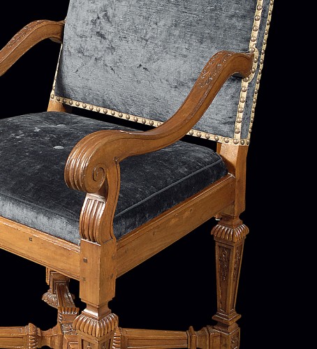 Seating  - A Louis XIV pair of armchairs